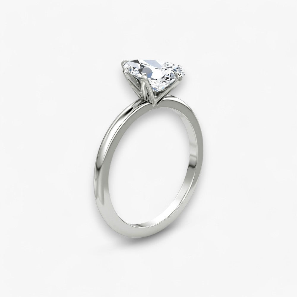 CLAIR (drop natural diamond white gold without pave)