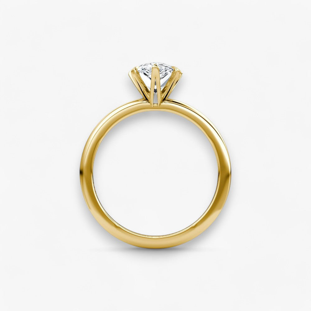 CLAIR (drop natural diamond yellow gold without pave)