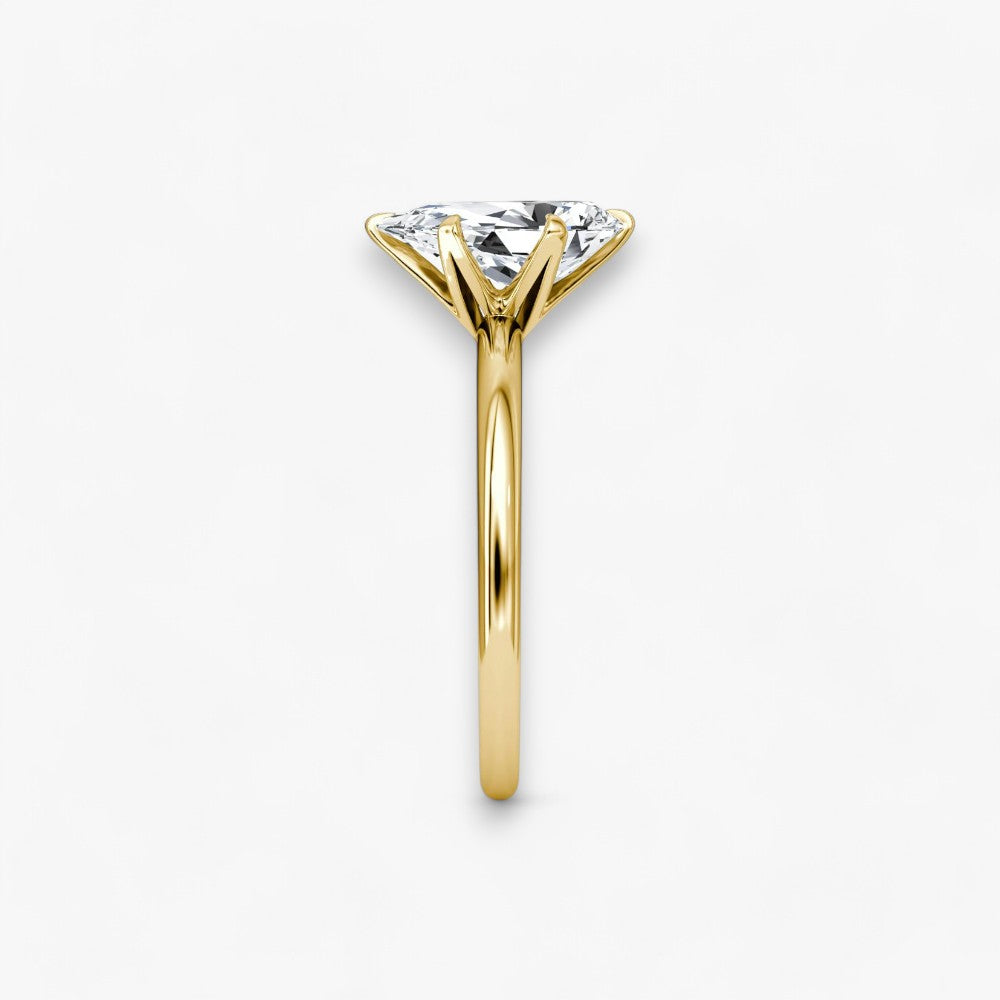 CLAIR (drop yellow gold without pave LABGROWN)